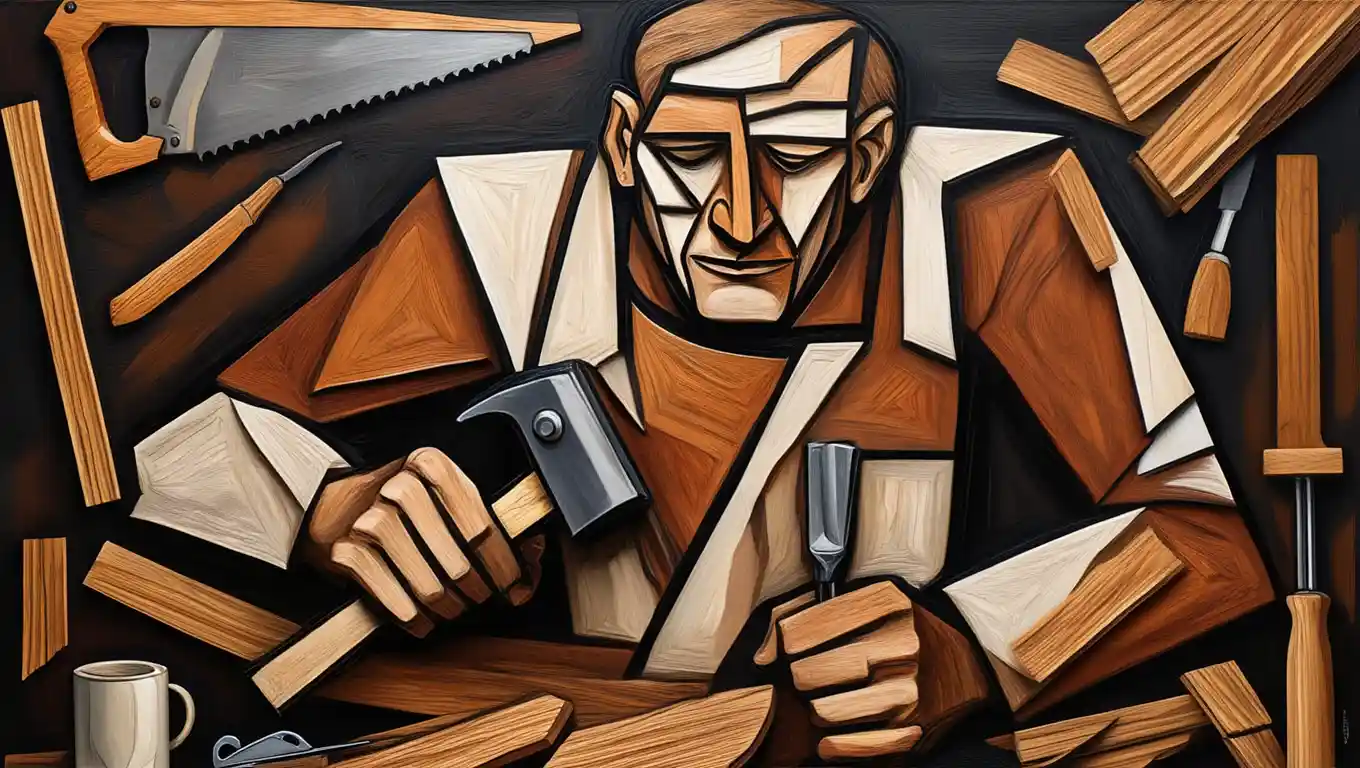 Käsityönä tehty puukaluste